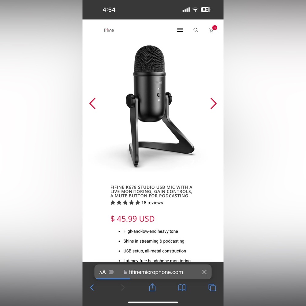 selling my fifine mic, can be used for playstation or pc or even a laptop.